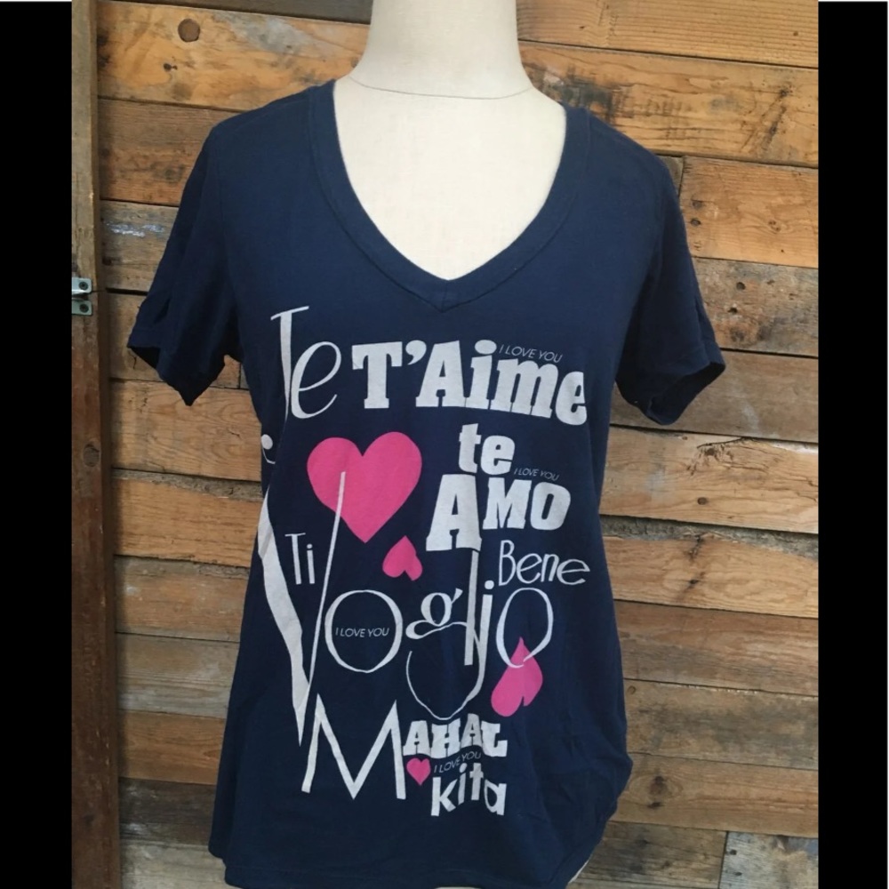 Love V Neck Tee